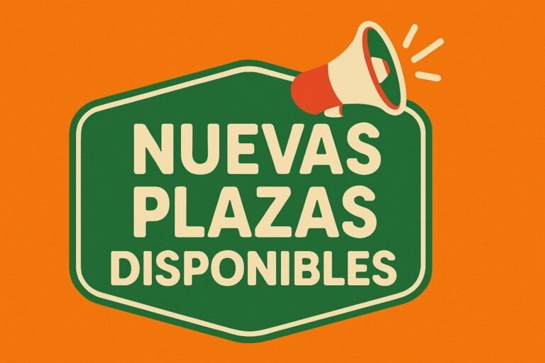 ¡Nuevas plazas para socios!